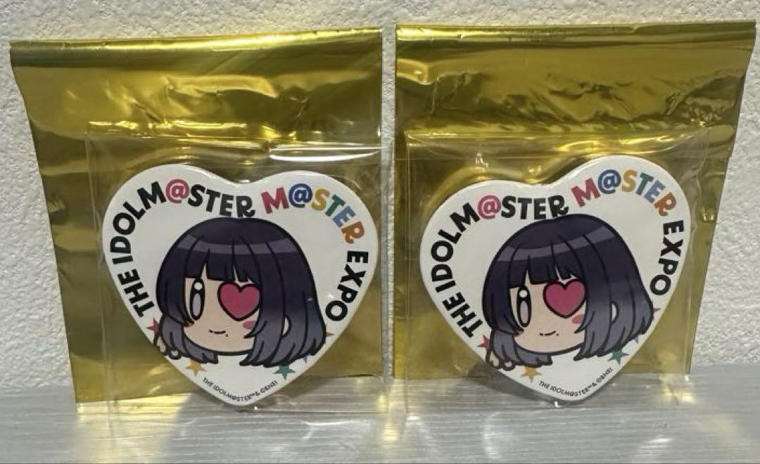 学マス EXPO ぽっ トレーディングハート缶バッジ 秦谷美鈴 2点