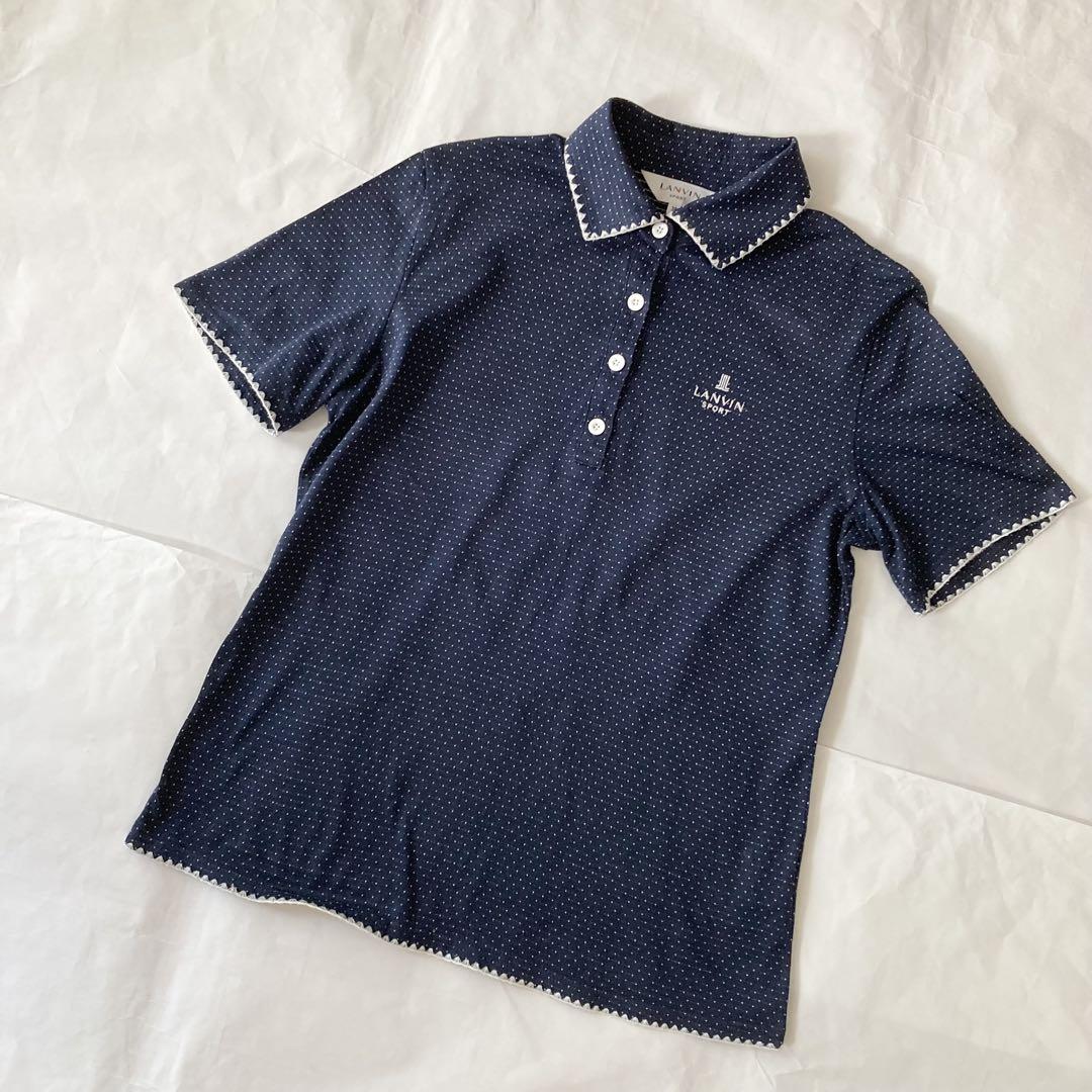 LANVIN SPORT ランバンスポール ゴルフシャツ ポロシャツ ドット