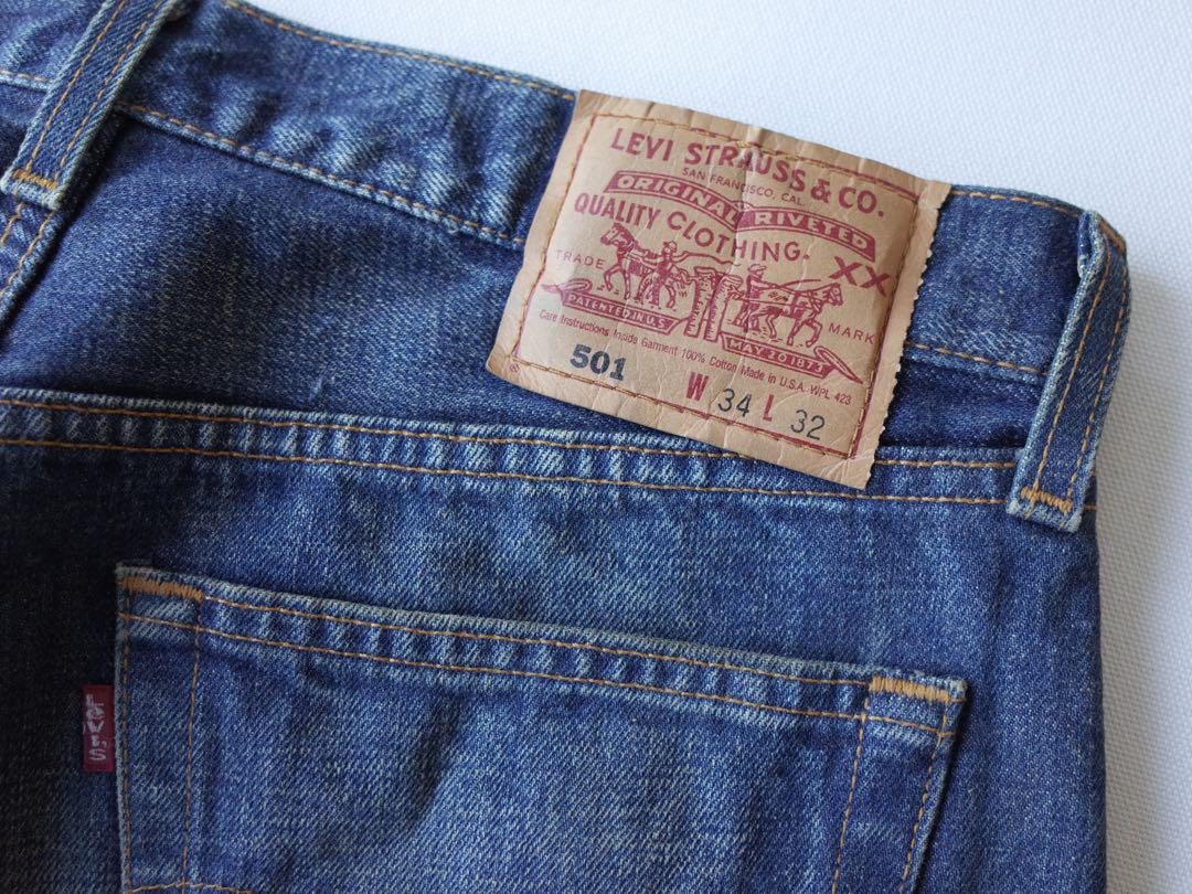 2001年製　USA製　Levi's リーバイス501　デニムパンツ　34×32