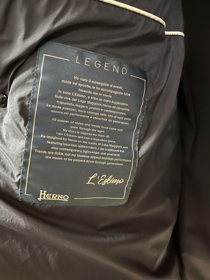 美品 44 ヘルノHerno レジェンド エスキーモブラック ダウンジャケット