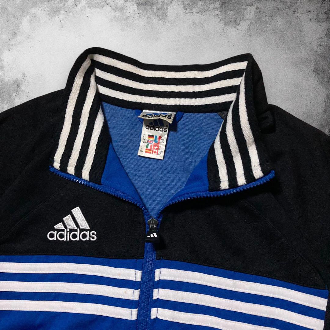 90s adidas ユーロサッカー トラックジャケット チームロゴ ジャージ