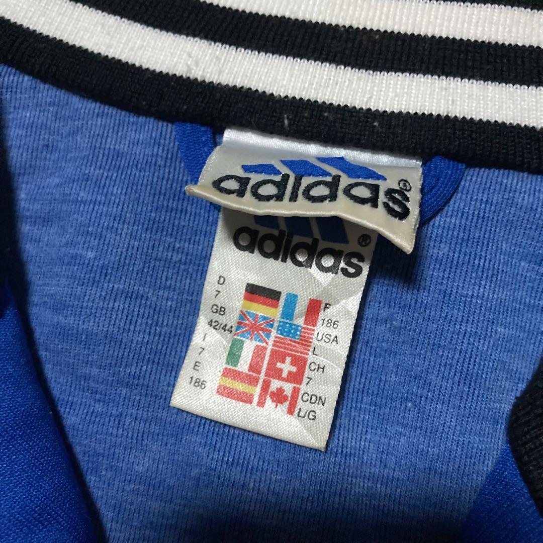 90s adidas ユーロサッカー トラックジャケット チームロゴ ジャージ