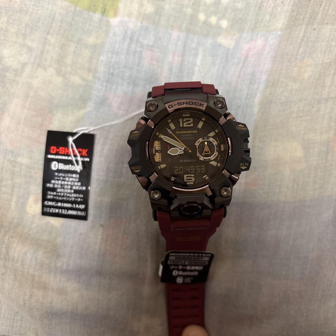 新品！カシオ　マッドマスター GWG-B1000-1A4JF ワインレッド