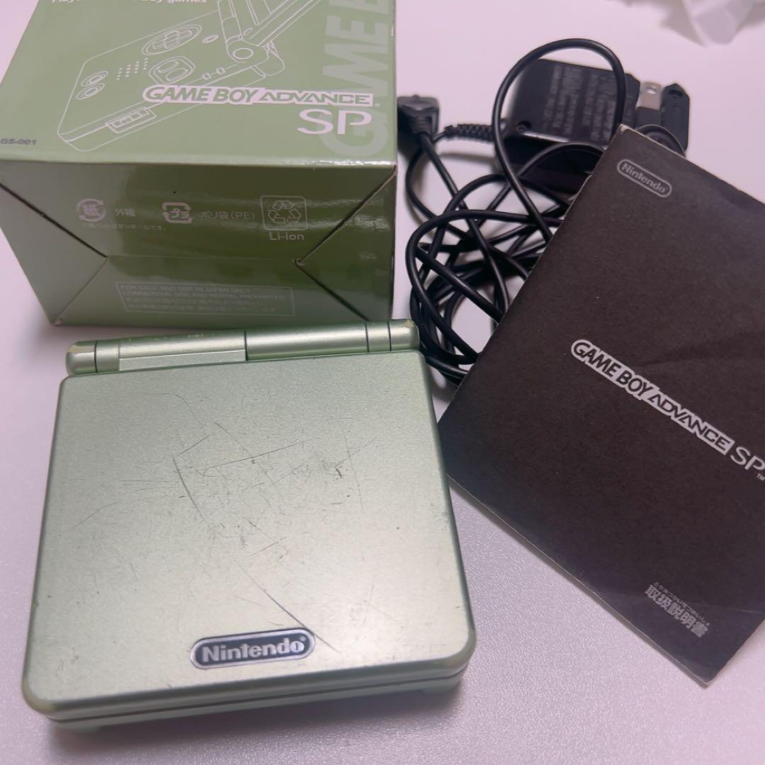 【動作確認済み】GBA 本体 パールグリーン