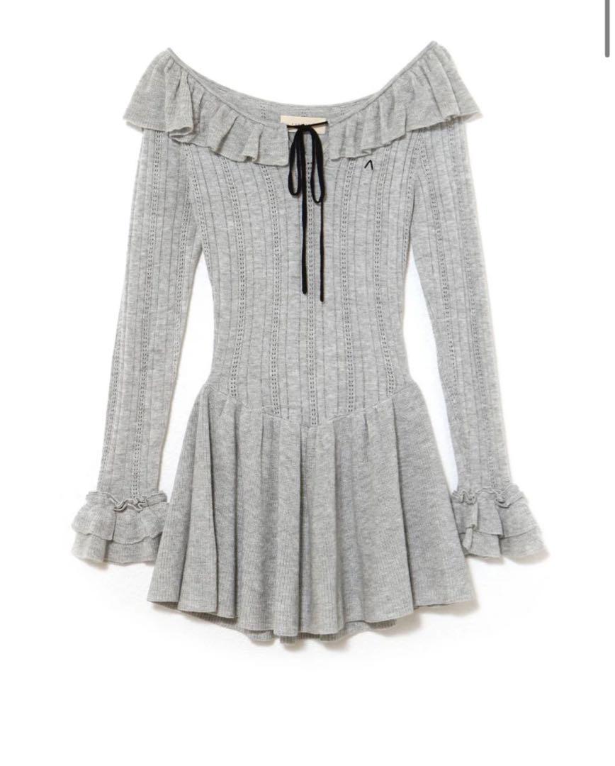 ワンピース ANDMARY Hana knit mini dress