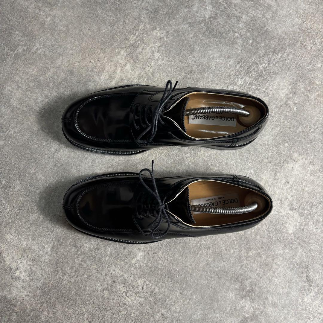 靴 Dolce&Gabbana leather shoes square mode