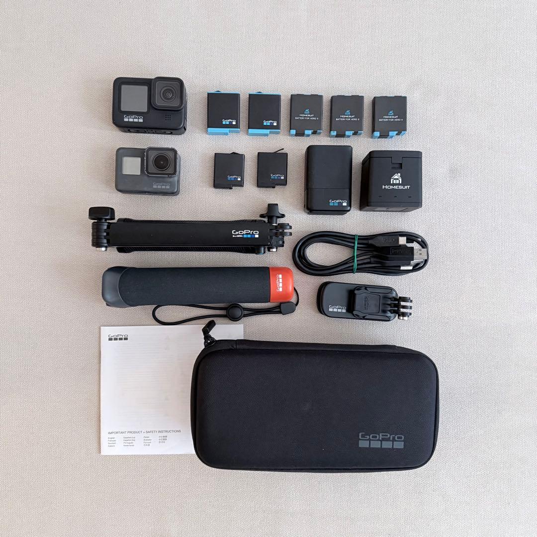 GoPro HERO9 HERO6 バッテリー7個 純正アクセサリー セット