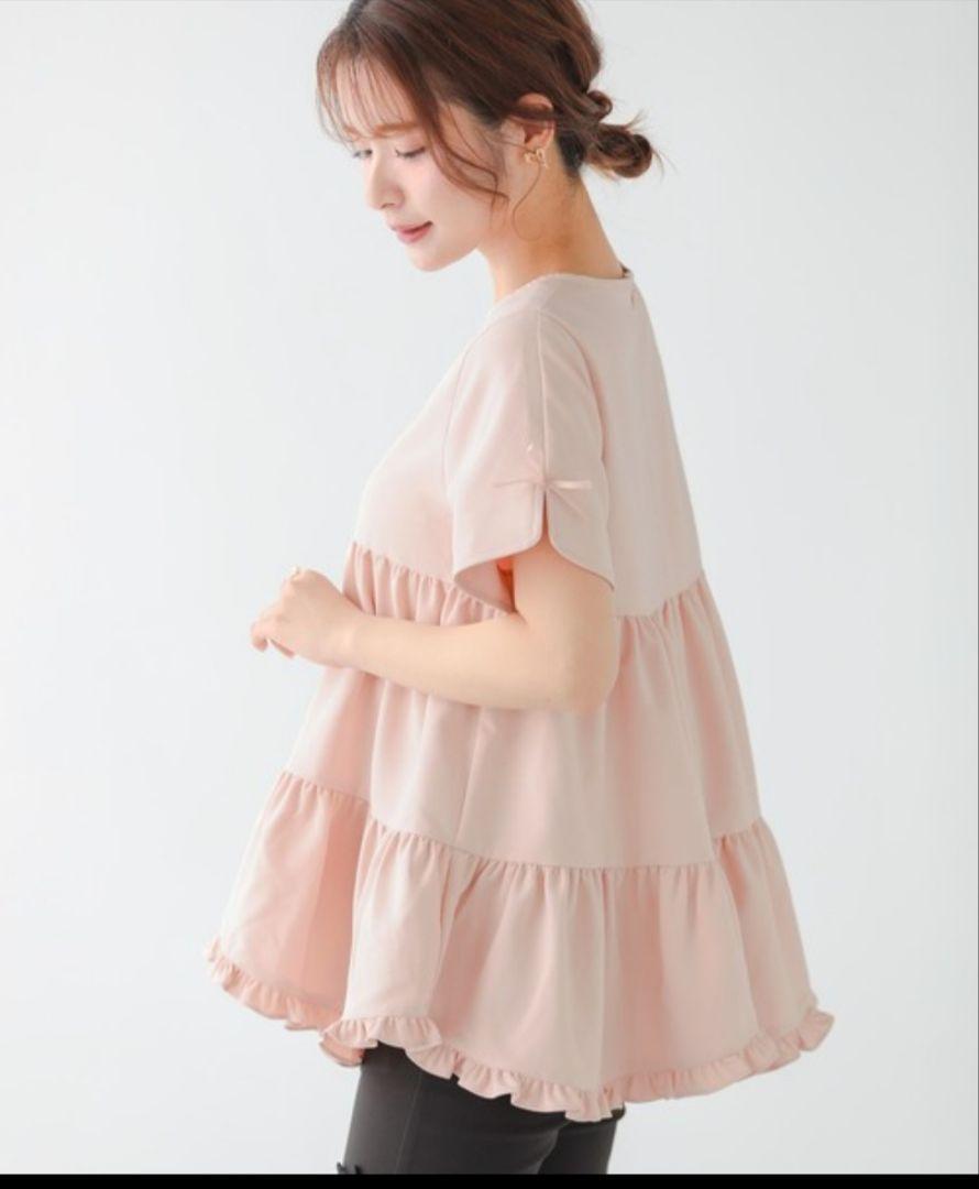 未使用　Fit more　zozo限定　ティアードトップス　スリットスリーブ　F