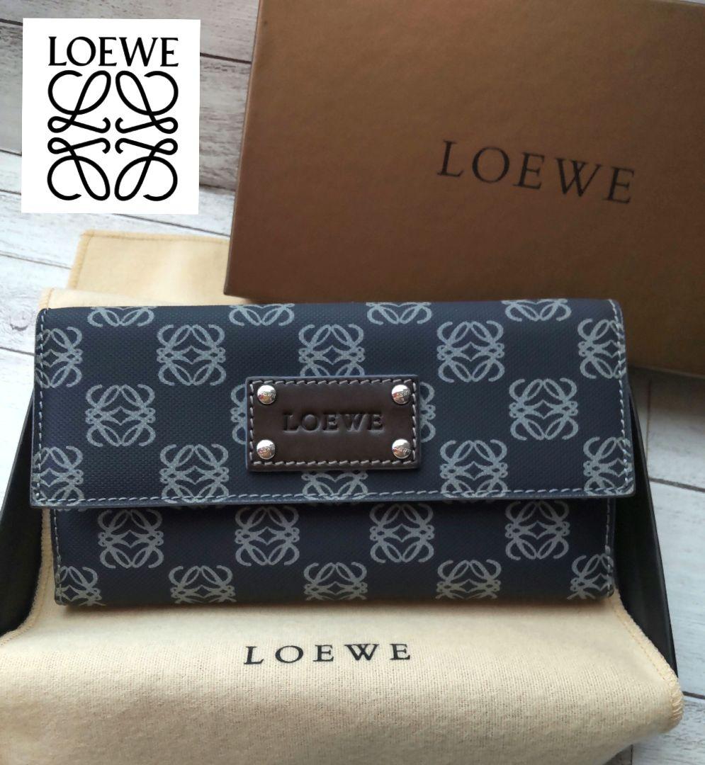美品 LOEWE ロエベ　長財布 アナグラム