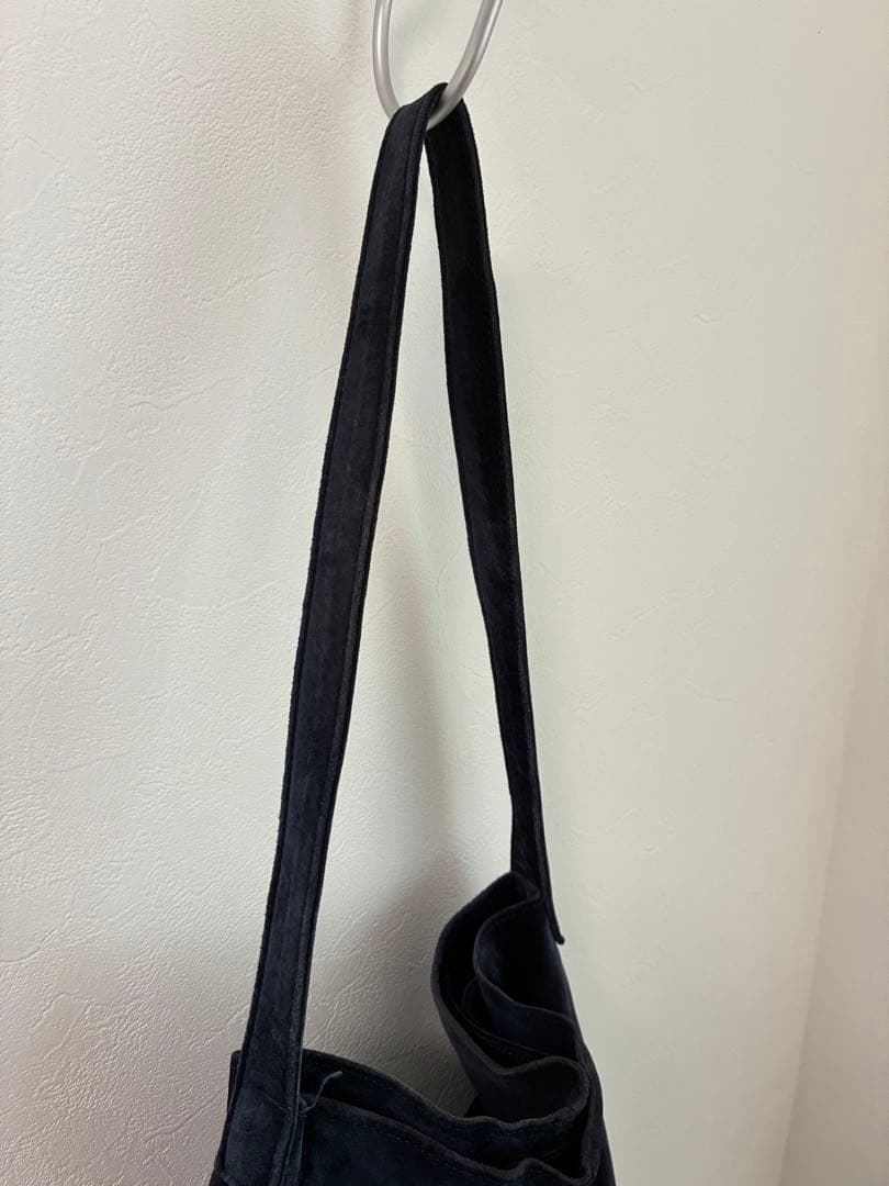 北欧、暮らしの道具店 撥水スエードの2WAYトートバッグ　ネイビー