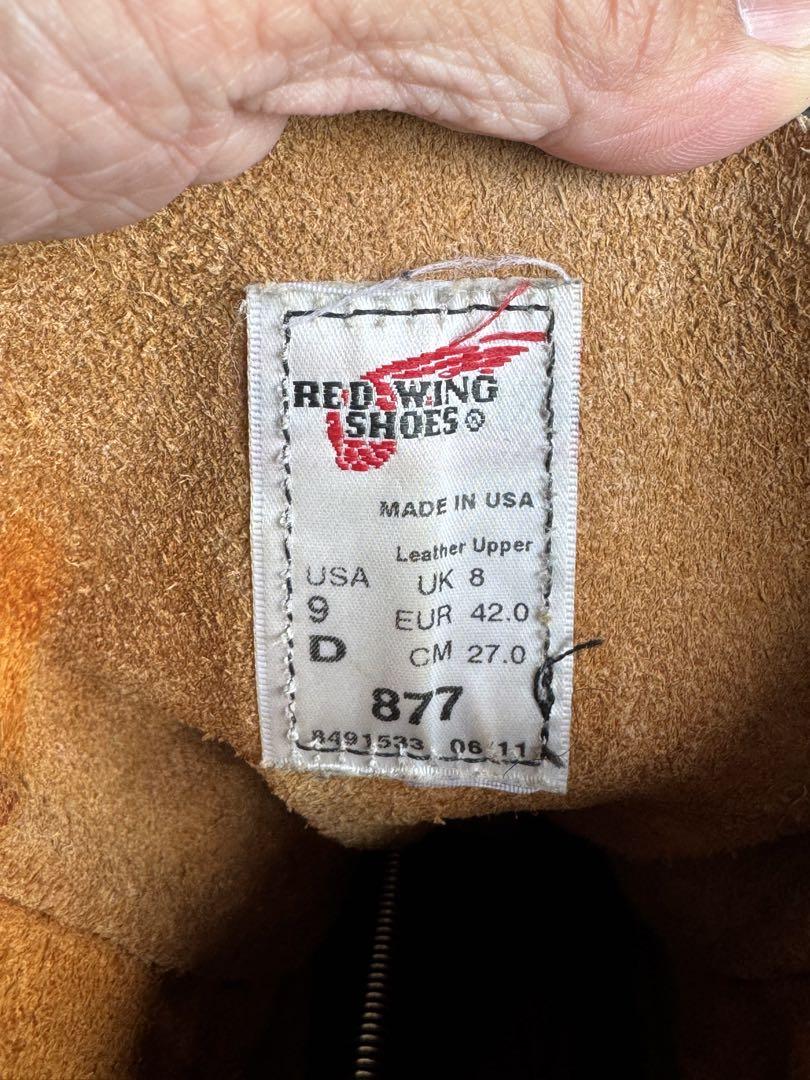 【美品】2011年製REDWING 877 US9 27cm