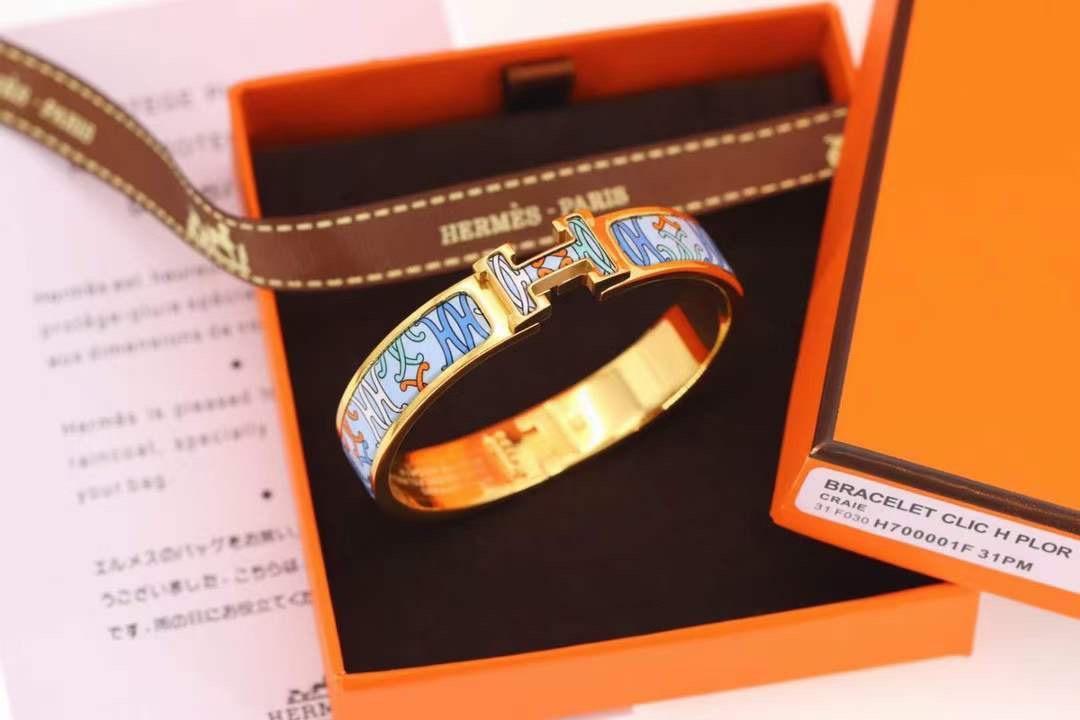 即発送　中古 エルメス クリッククラックH バングル ブレスレット レディース