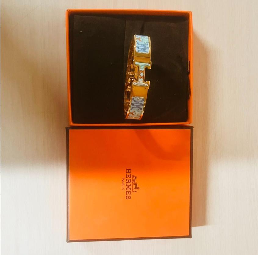 即発送　中古 エルメス クリッククラックH バングル ブレスレット レディース