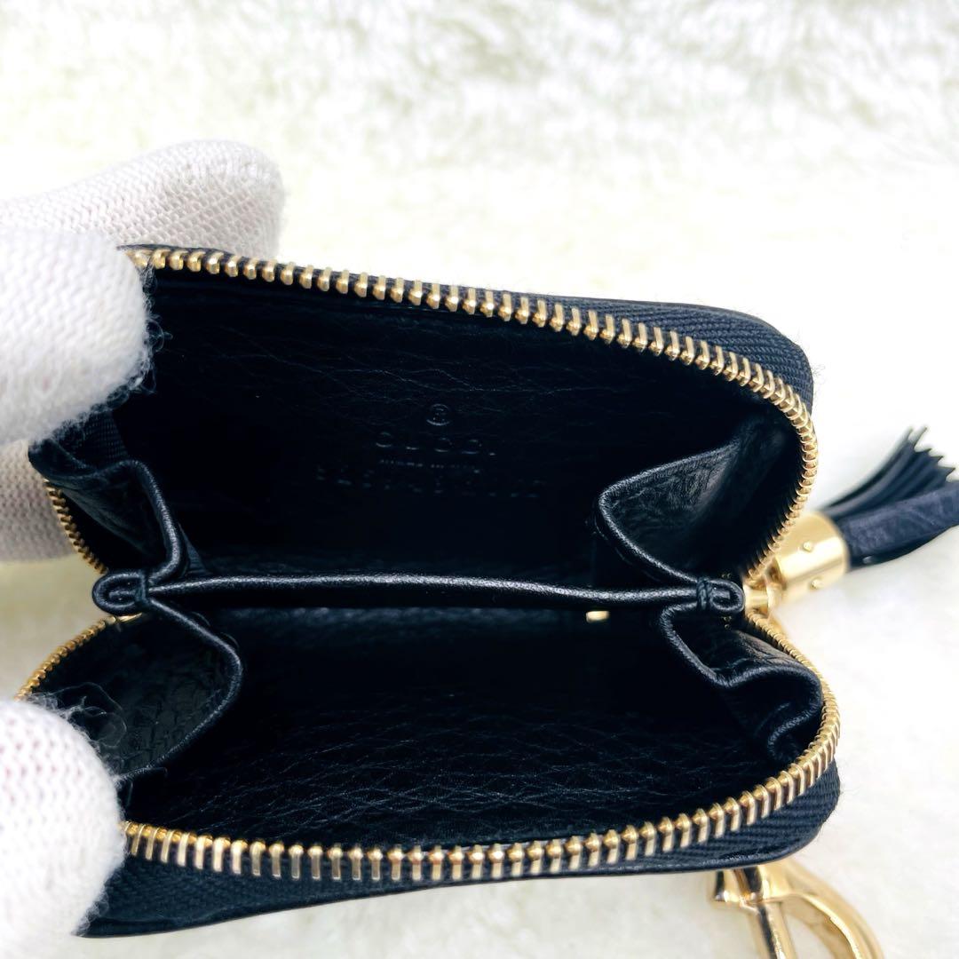 極美品 GUCCI コインケース キーホルダー ソーホー ラウンド