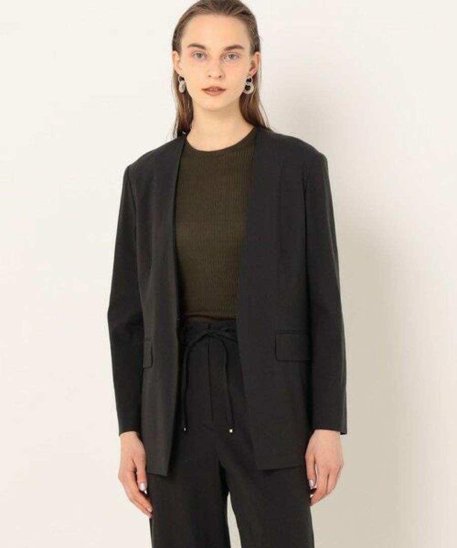 Ballsey テンセルリネンストレッチ ノーカラージャケット 34