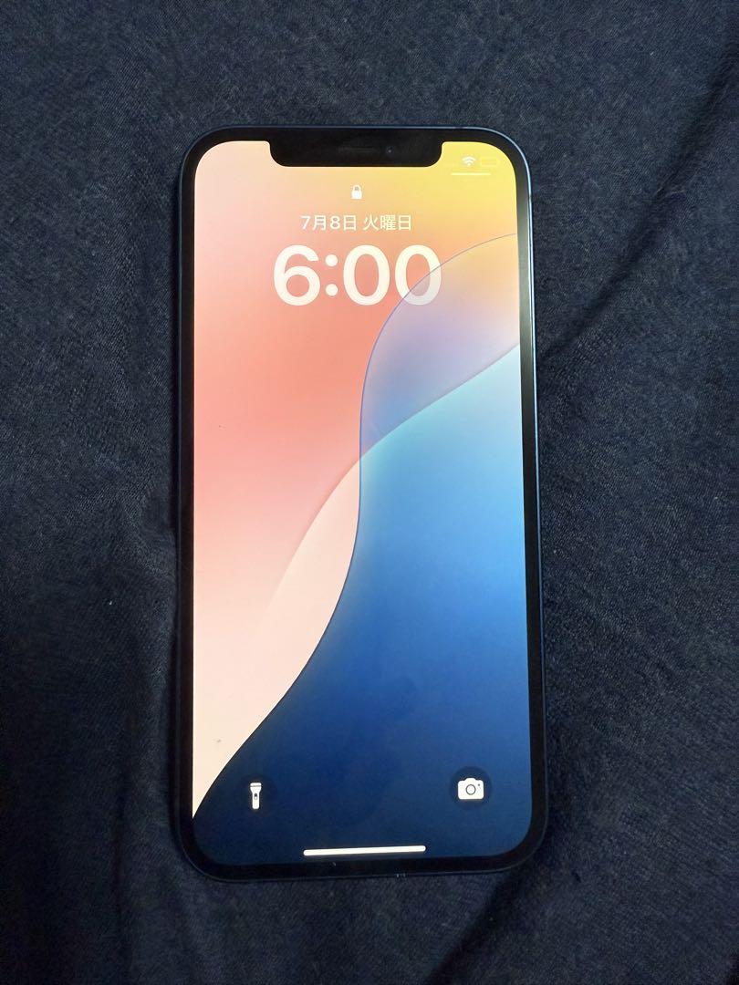 【美品】Apple iPhone 12 ブルー 128GB SIMフリー