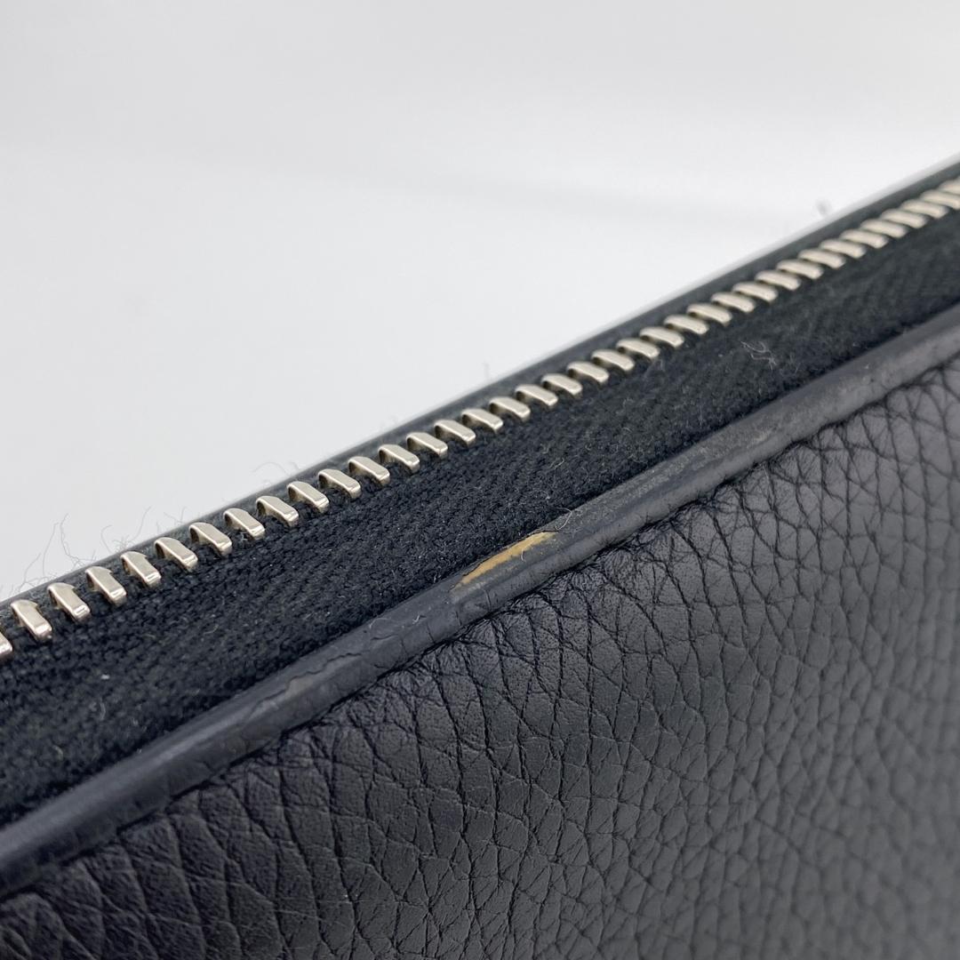 A1134 グッチ 長財布 ラウンドファスナー ジップアラウンド GGメタル