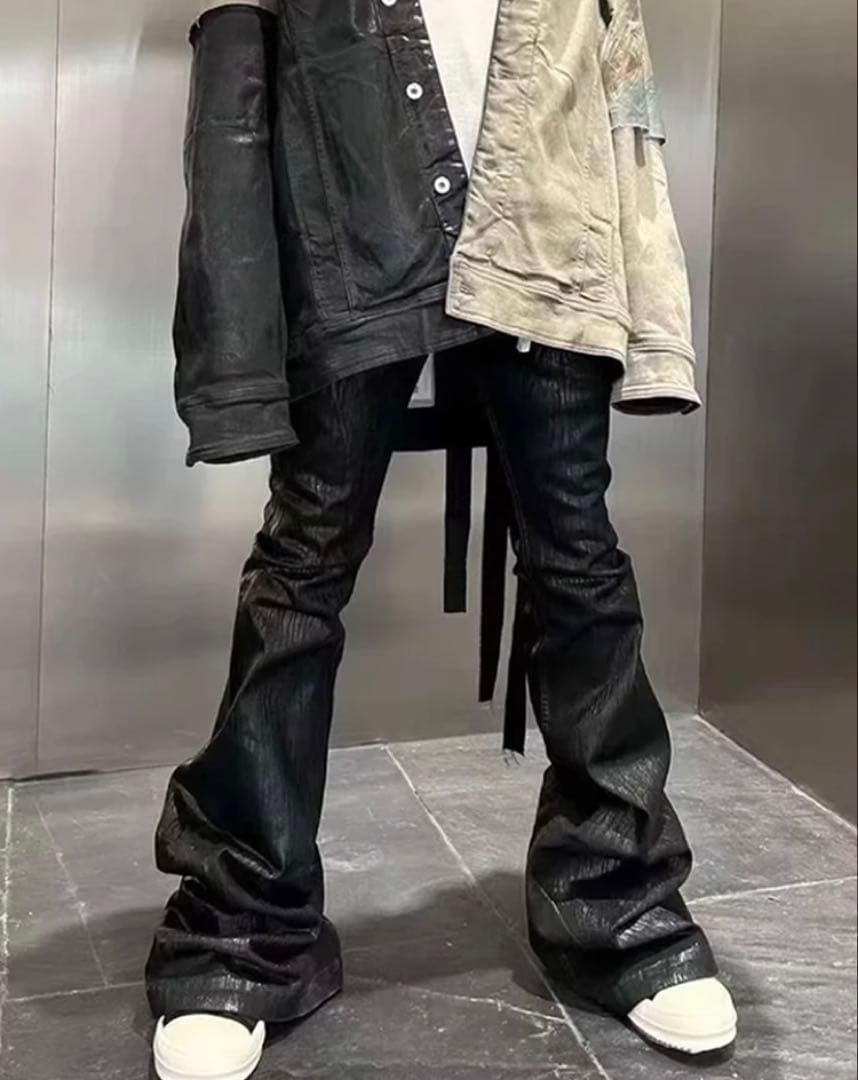 Mijko フレアパンツ メンズ フレア 韓国 ボラン Mijko フレアパンツ メンズ フレア 韓国 ボラン