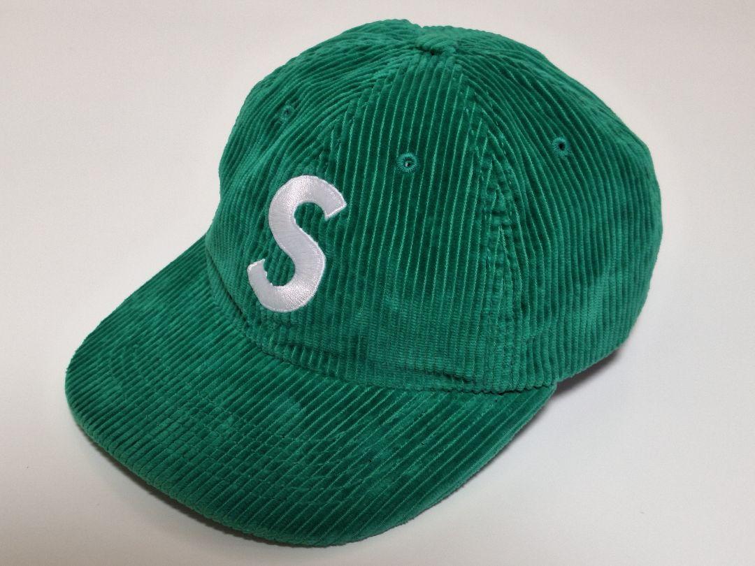 極美品　Supreme　Corduroy　S Logo　6-Panel　グリーン