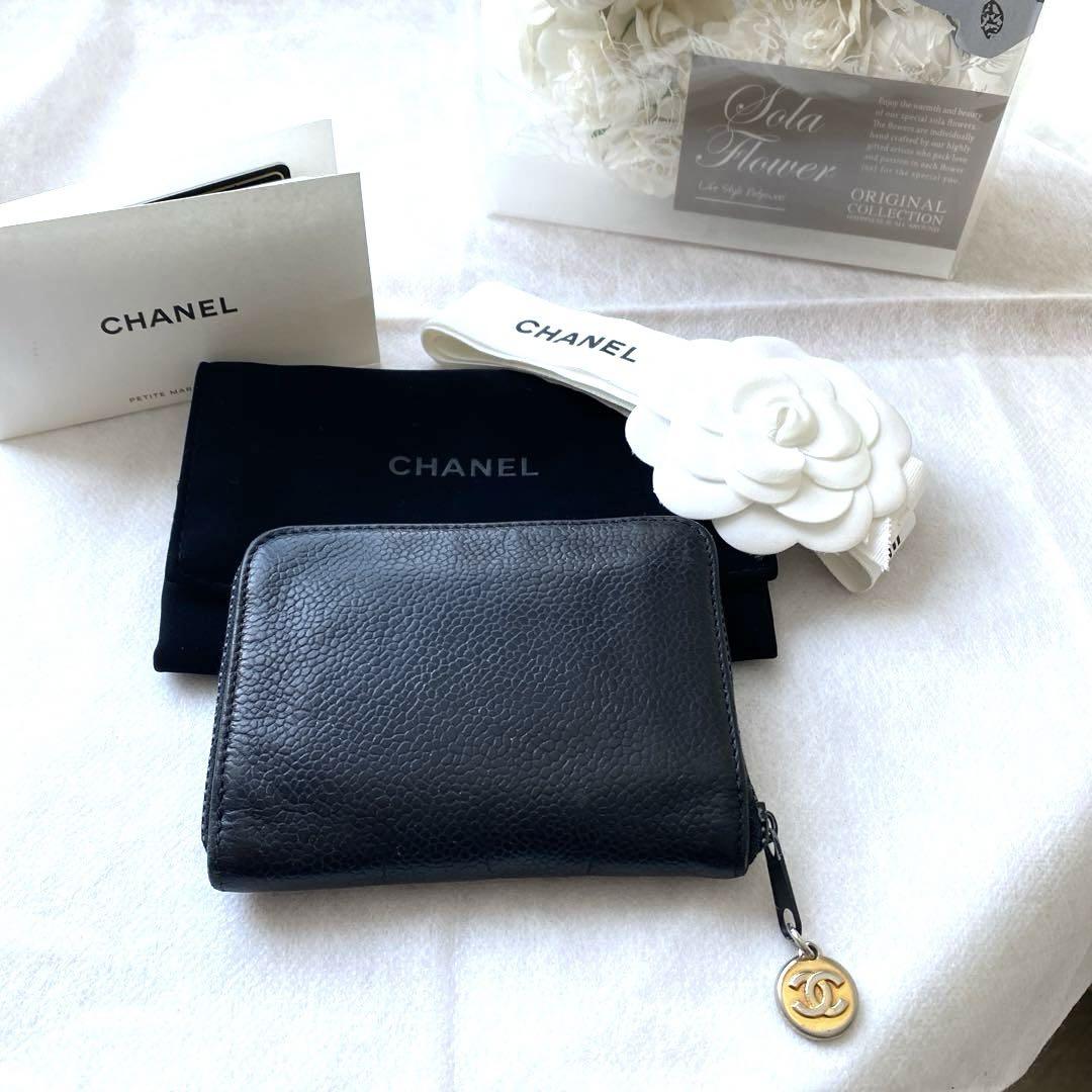 新品同様】シャネル CHANEL ココマーク キャビアスキン 6連 キー