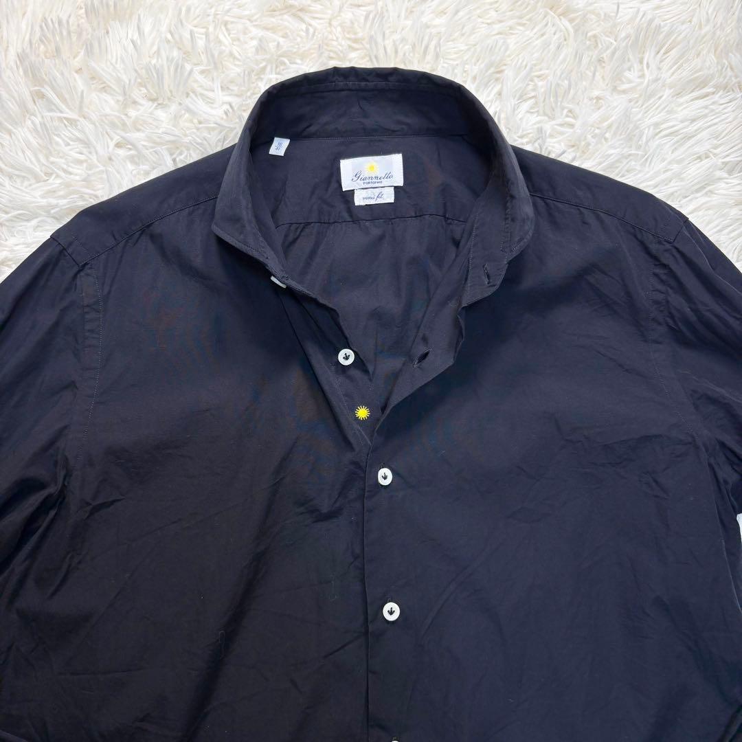 ジャンネット 長袖シャツ ホリゾンタル ブラックL GIANNETTO KANDAIZUMI_COM