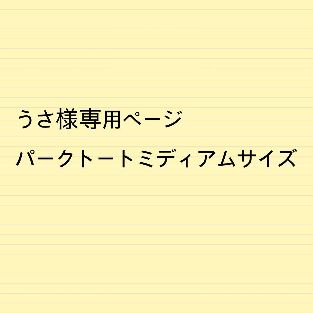 うさページパークトートミディアムサイズバッグインバッグ