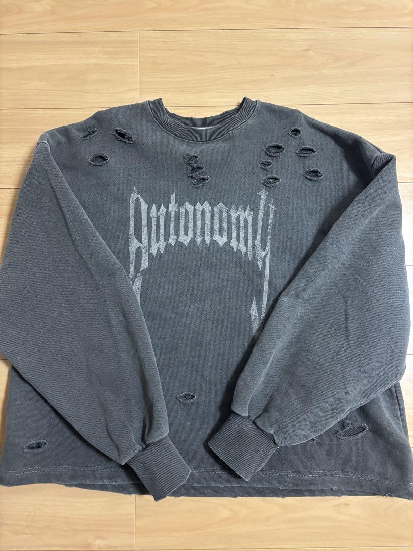 heavy weight damage logo draw code sweat / ヘビーウェイト