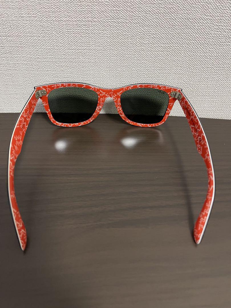 Ray-Ban ウェイファーラー サングラス ロゴ総柄 ケース付き