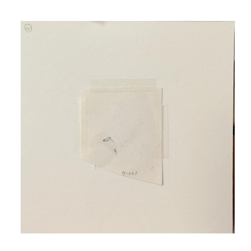☆坂本直行☆「エゾニュウ」肉筆　単色水彩画　小作品２０角額　未使用！