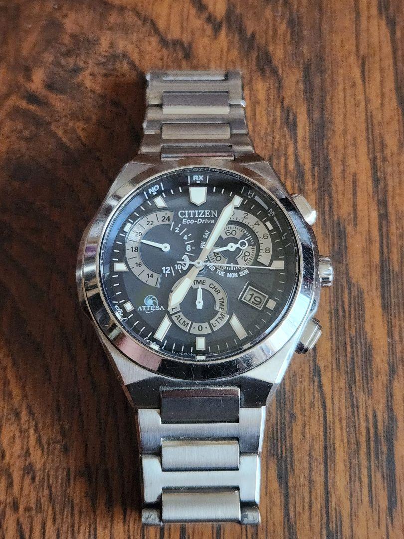 CITIZEN　アテッサ　エコドライブ電波時計　ジャンク