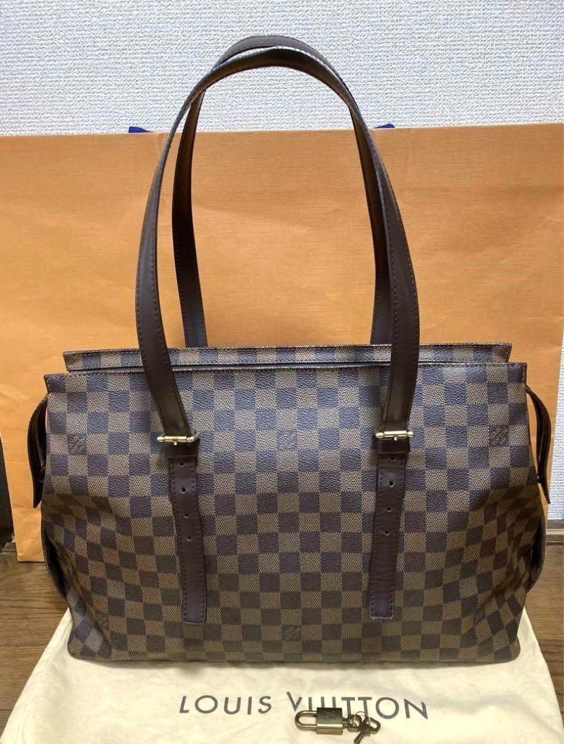 美品　ルイヴィトン　ダミエ　チェルシー　トート型ショルダーバック