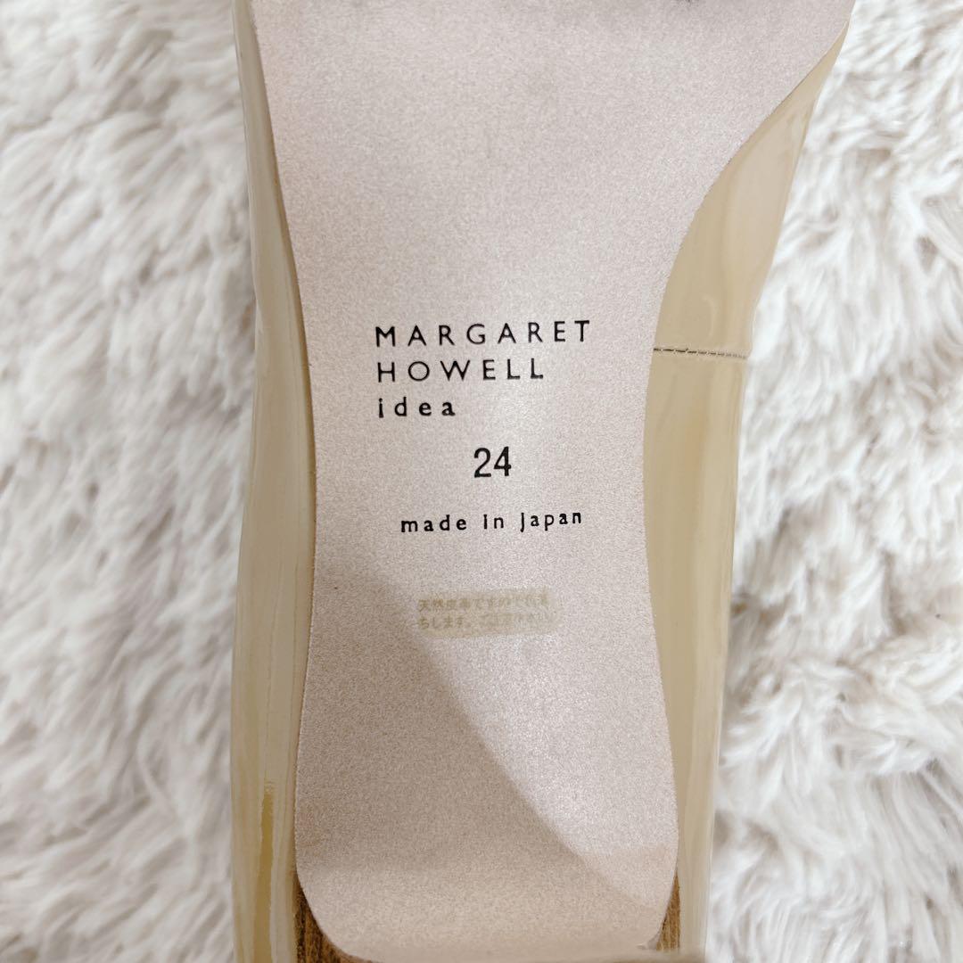 【美品】MARGARET HOWELL idea エナメル ハイヒール 24cm