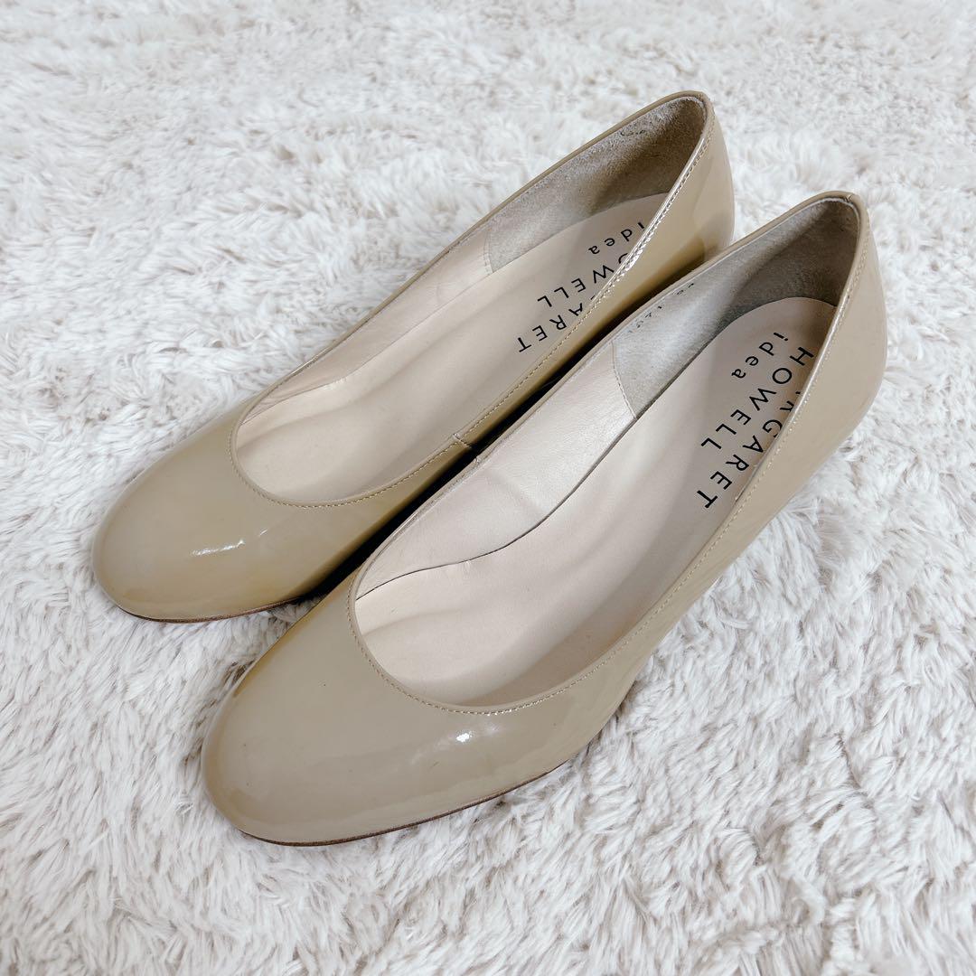 【美品】MARGARET HOWELL idea エナメル ハイヒール 24cm