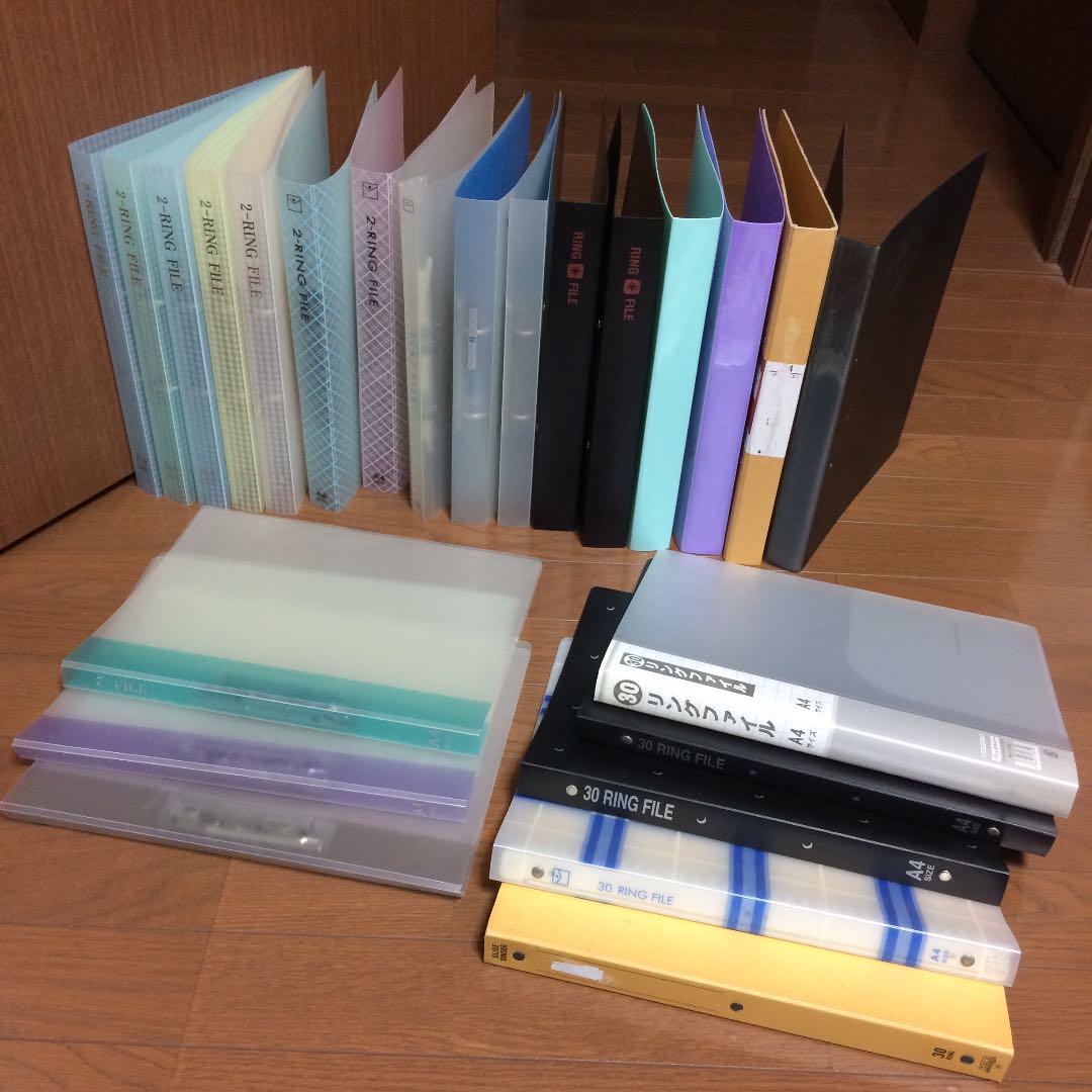中古A4バインダー まとめ売り クリアポケット大量おまけ付き