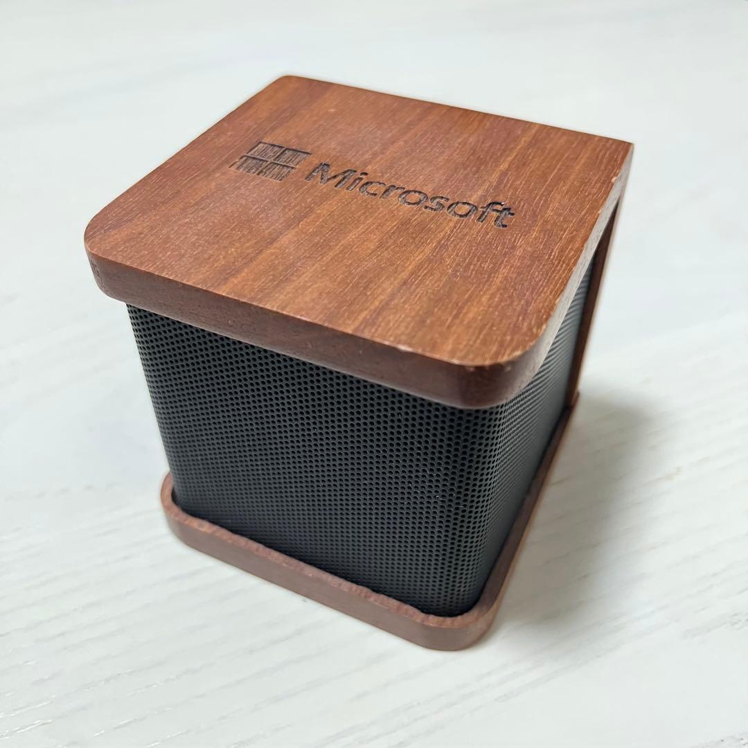 【超希少】Microsoftシアトル本社 ワイヤレススピーカー 木製