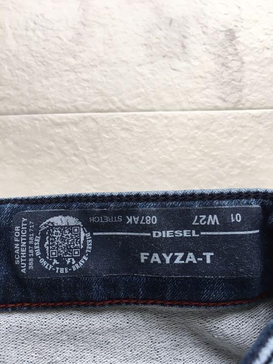お得定番人気 美品 Fayza - T W27 JyISm-m28482488161 DIESEL ディーゼル ジョグデニム デニム 限定20%OFF