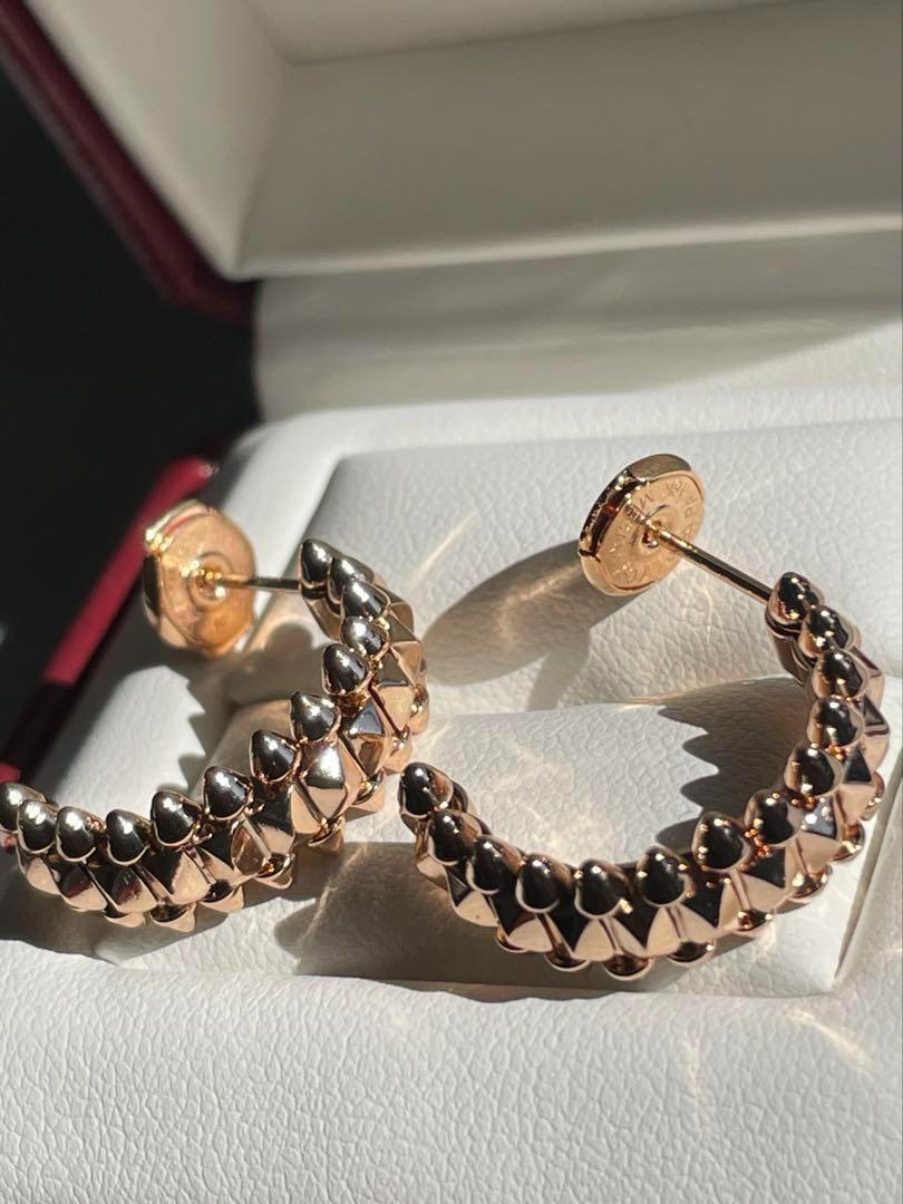 最高品質✨ハイクオリティ✨クラッシュフープピアス　K18ピンクゴールドPT950