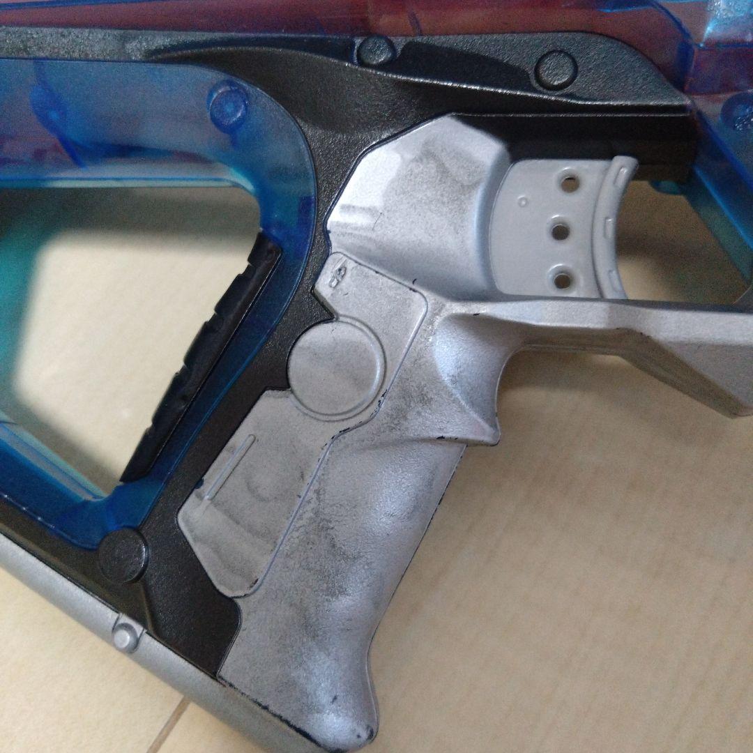 NERF トイガン 透明ボディ オレンジ/青