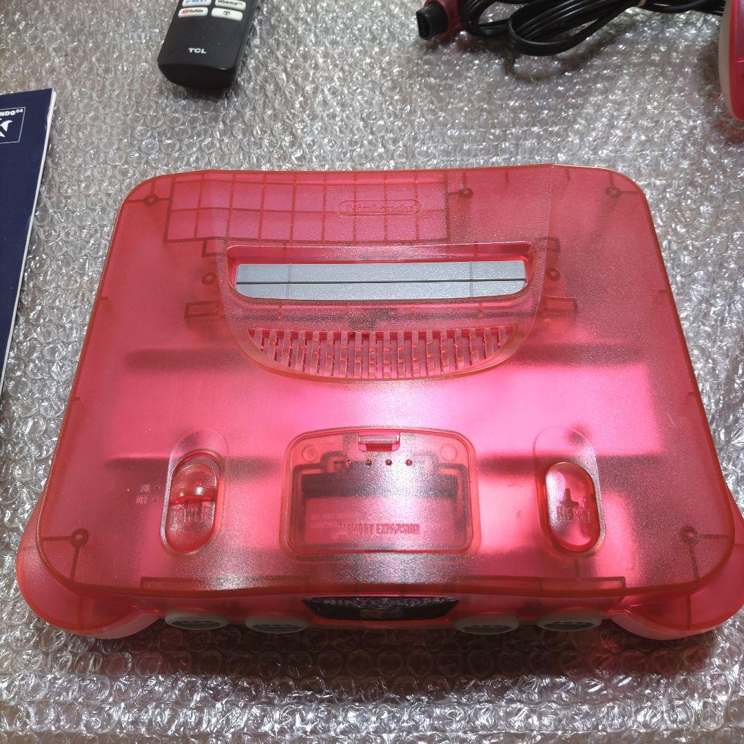 ニンテンドー64本体 クリアレッド
