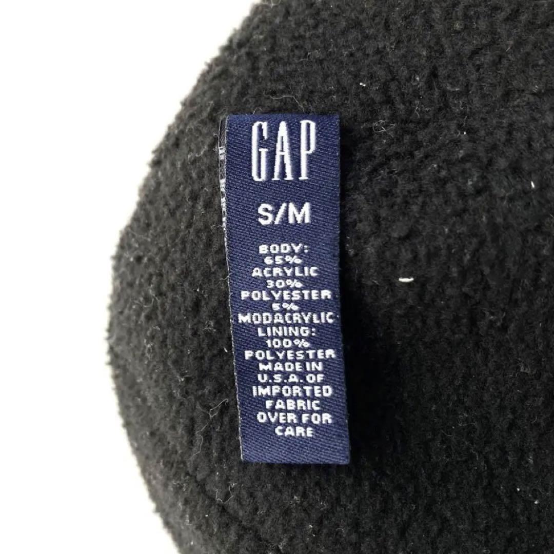 美品 90s USA製 OLD GAP ブラック フリース ワッチ キャップ