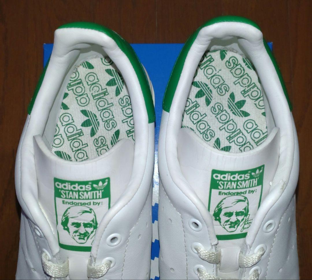 【美品】スタンスミス80S 復刻 本革 型番912305 ホワイト×グリーン 画像3