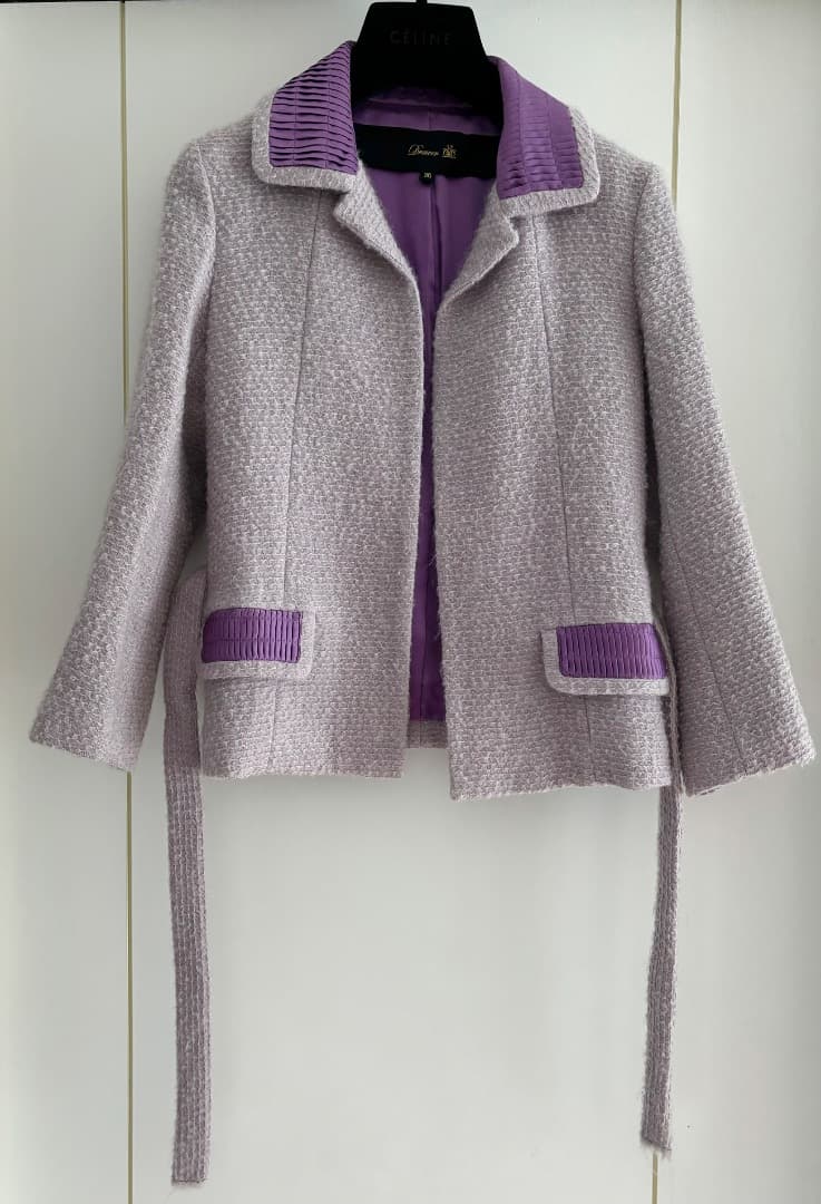 DRAWER ウールモヘヤジャケットベルト付き DRAWER ウールモヘヤジャケットベルト付き