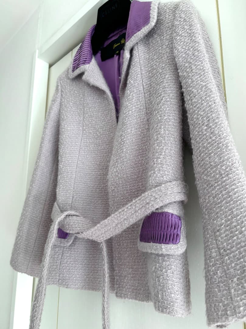 DRAWER ウールモヘヤジャケットベルト付き DRAWER ウールモヘヤジャケットベルト付き