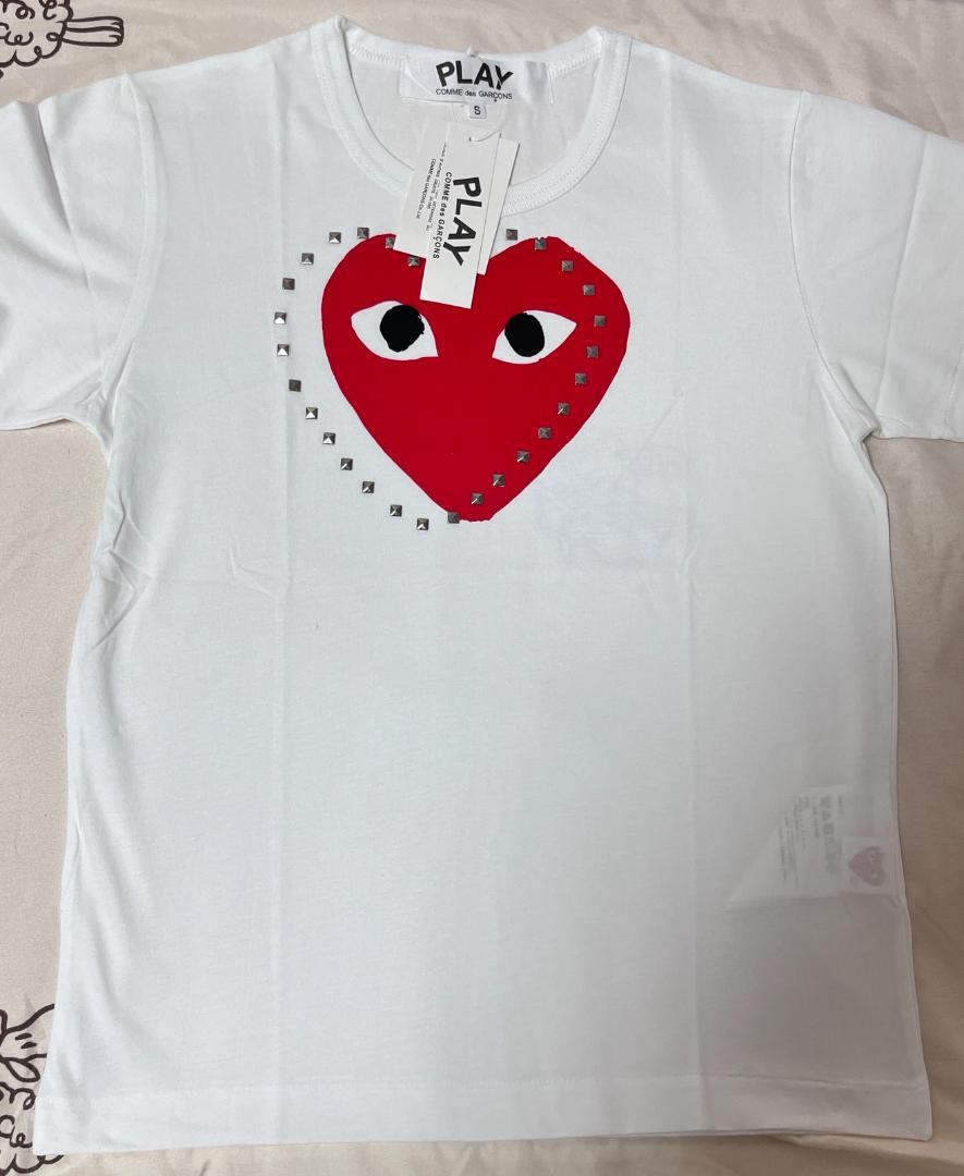 コムデギャルソン プレイ 新品 スタッズ Sサイズ heart RED PLAY COMME des GARCONS - プレイコムデギャルソン スタッズ