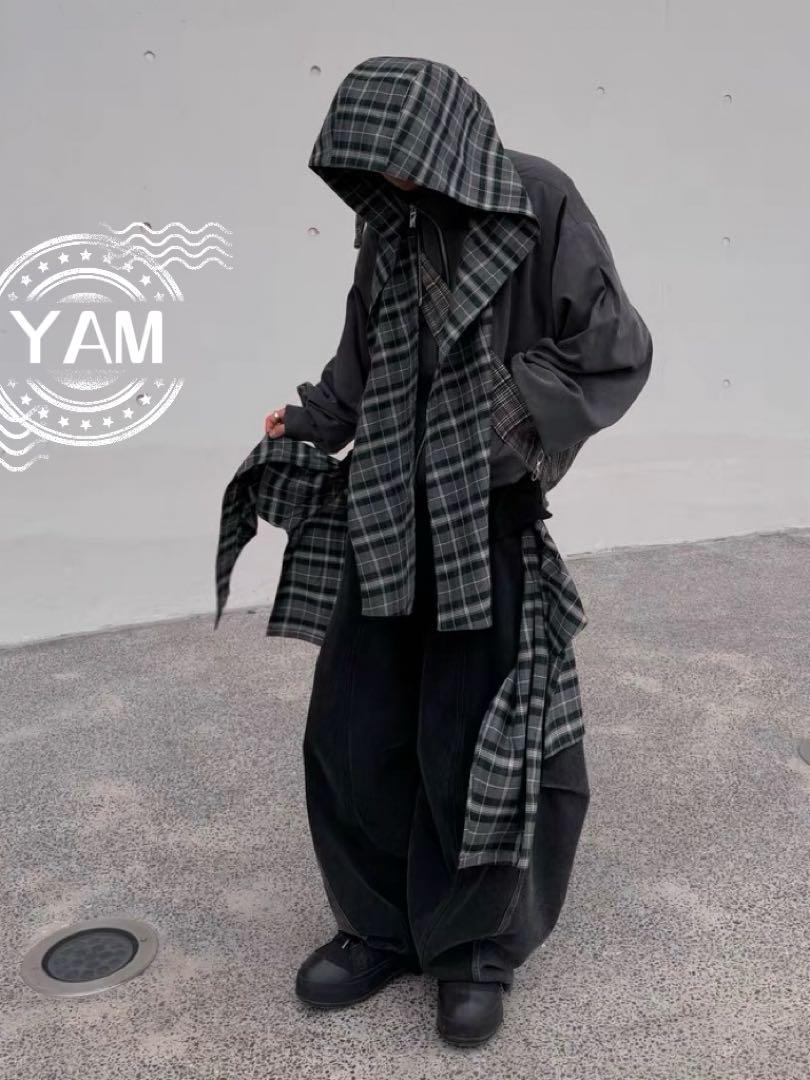 RELABEL 取り外しヒップフラップ付きワイドジーンズ baggy