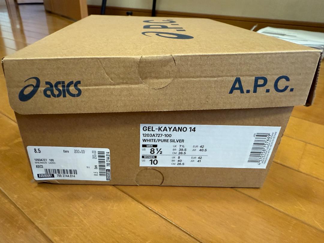 【美品】ASICS × A.P.C. GEL-KAYANO 14 26.5cm