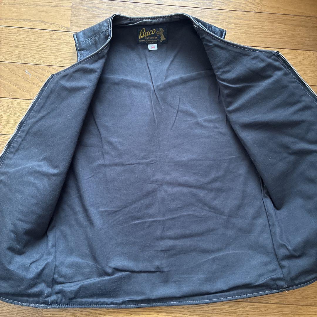 Buco ホースハイド レザーベスト 34 j-100