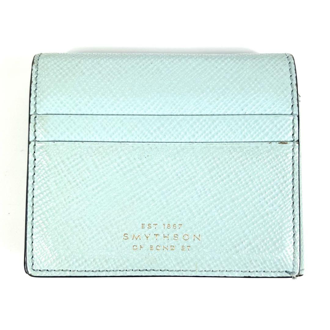 クラシック 財布 折財布 SMYTHSON 良品】スマイソン レザー コンパクト 本革 小物