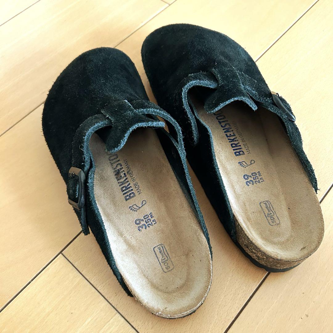 BIRKENSTOCK Boston ブラック 39・25cm - メルカリ