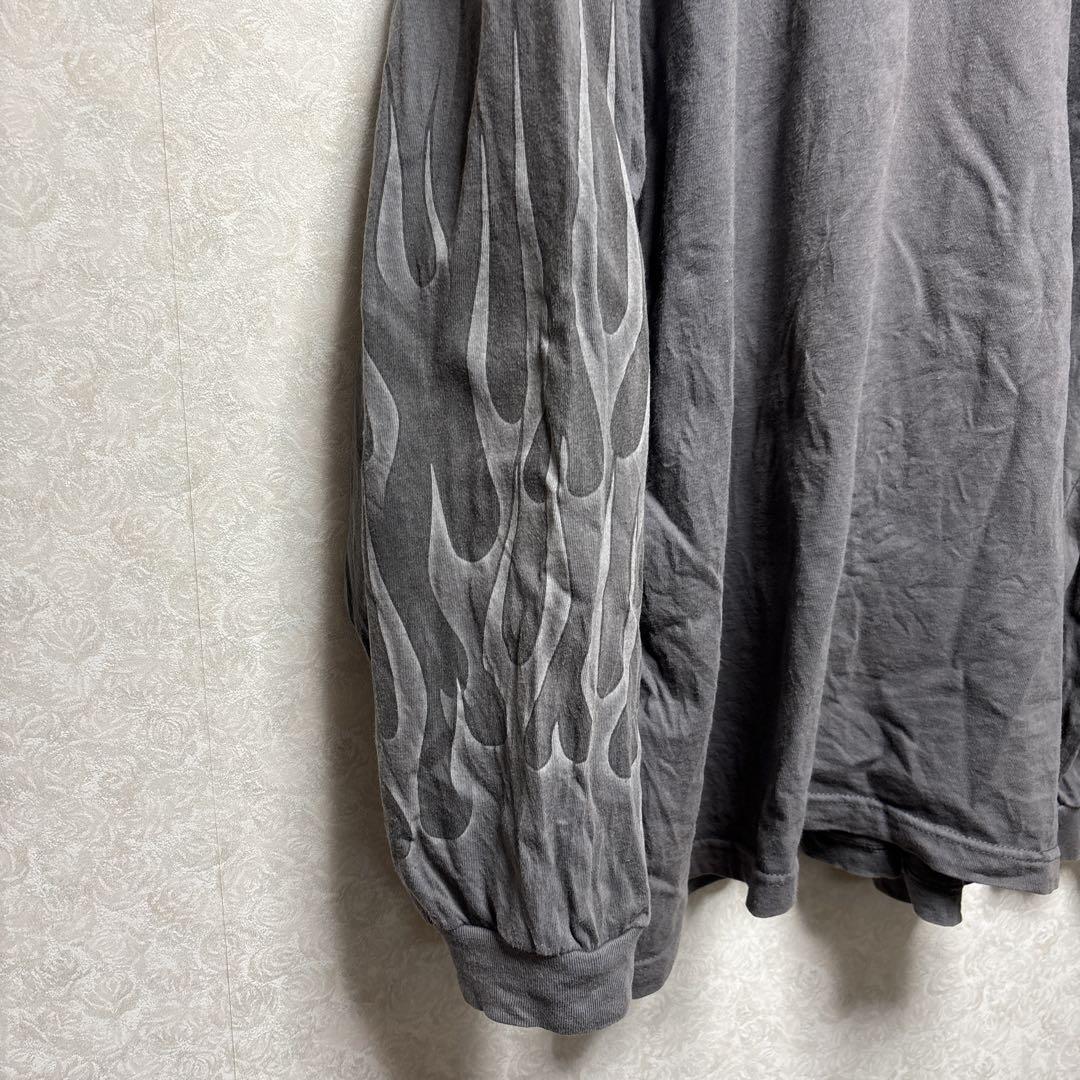 【XXL】Harley-Davidson Fire t-shirt 袖プリ
